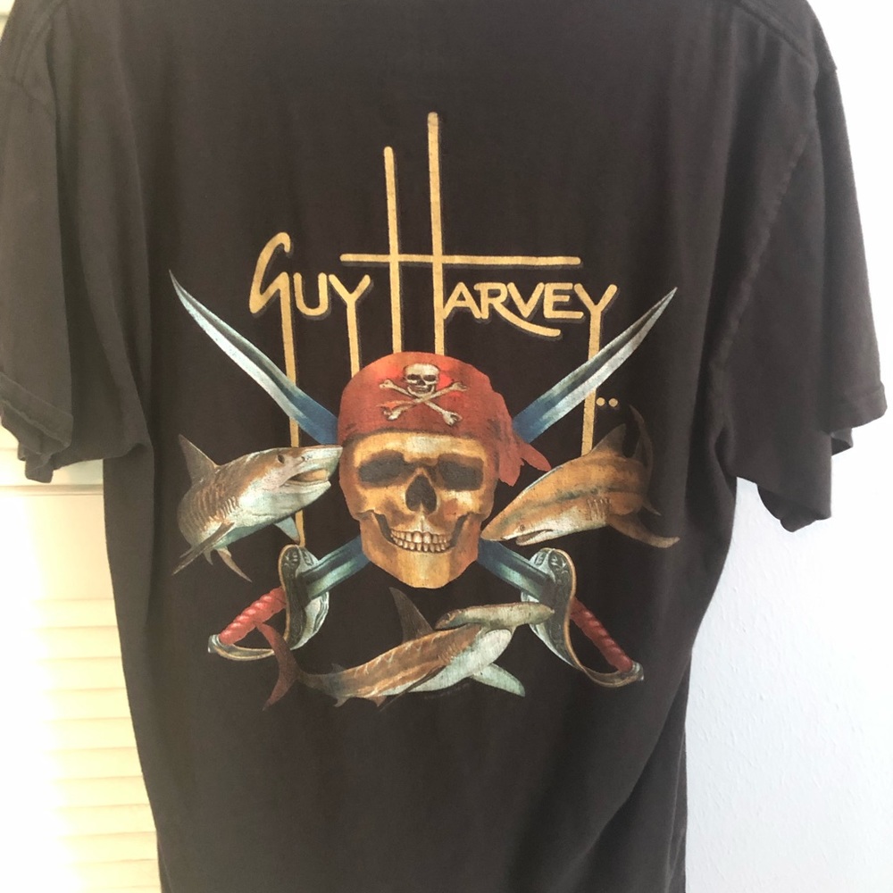 Guy Harvey black pocket shirt
